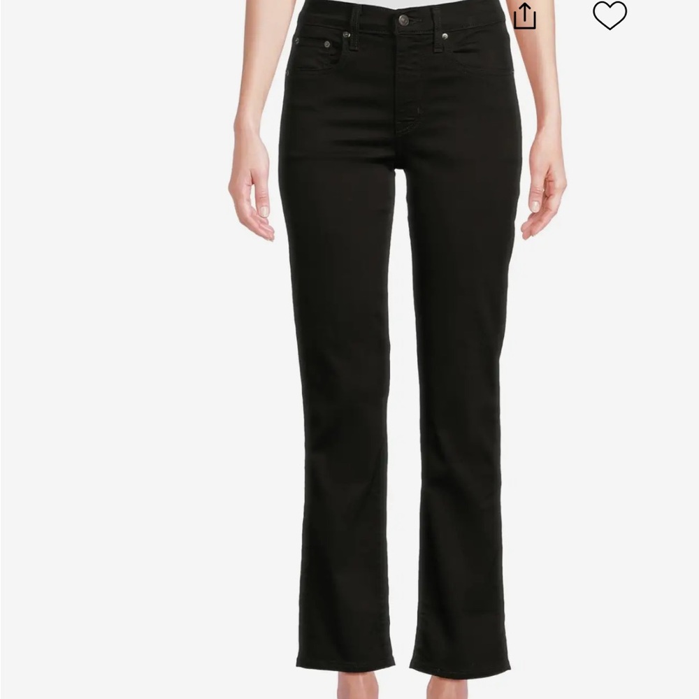 Levis High Rise Straight Crop Jeans